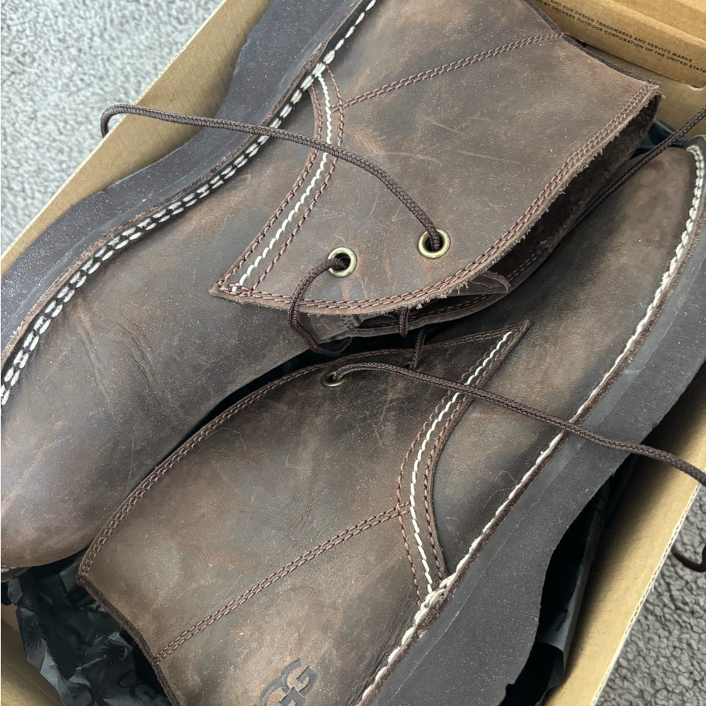 UGG Men's Brown Leather Boots